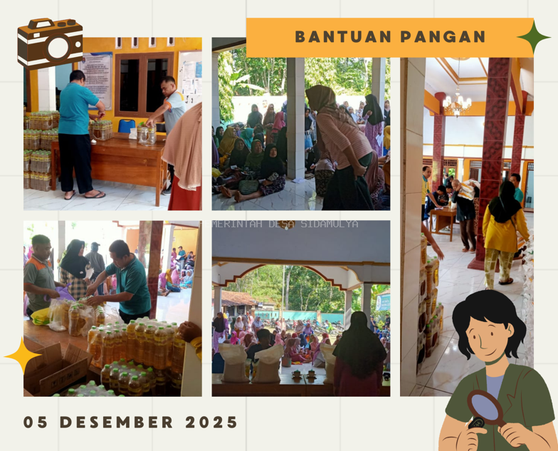 Kegiatan Penyaluran Bantuan Pangan Pemerintah Alokasi Bulan Oktober–November 2025 di Desa Sidamulya