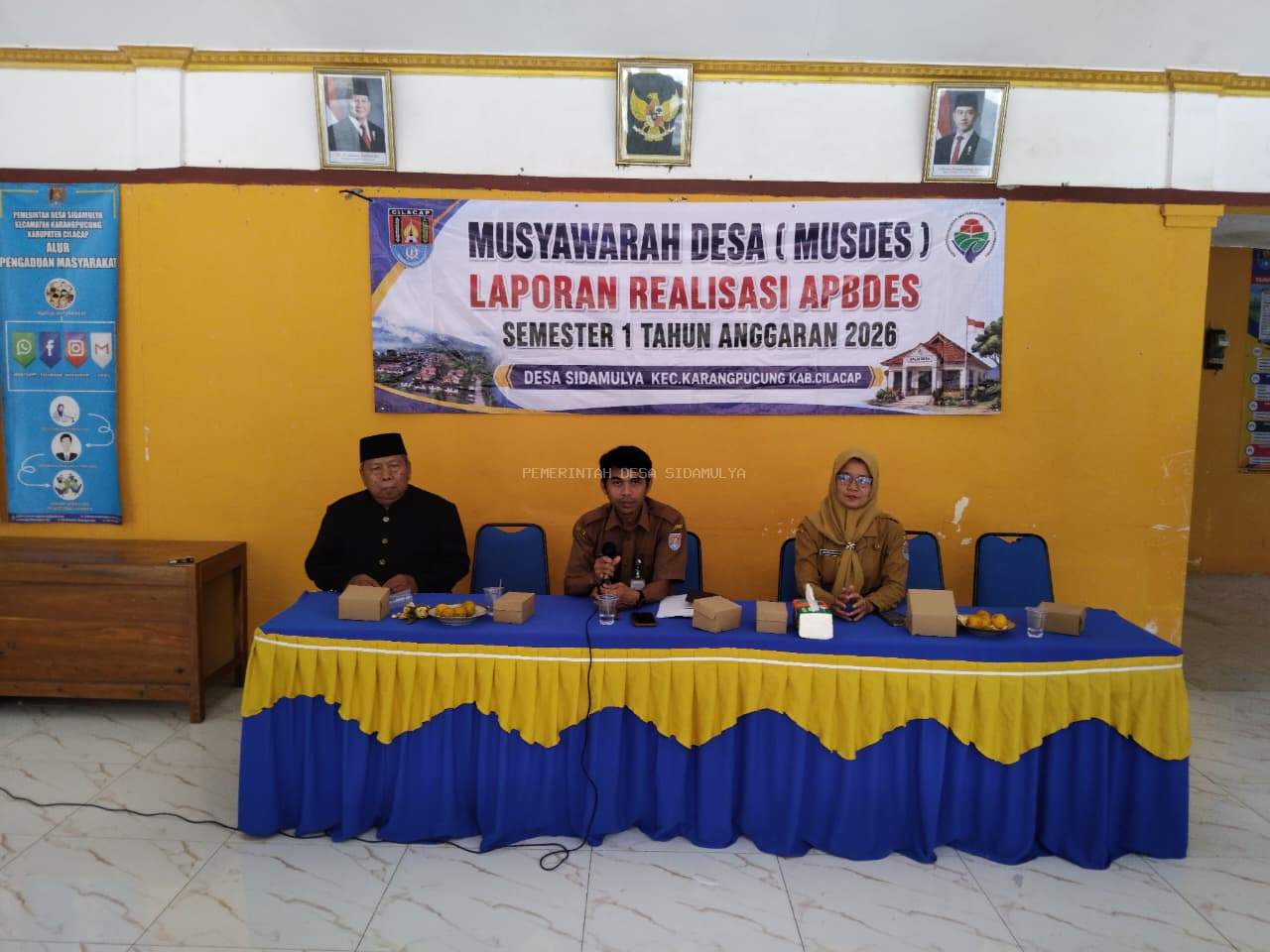 Pemerintah Desa Sidamulya Sampaikan Laporan Realisasi APBDes Semester I Tahun Anggaran 2026 Melalui Musyawarah Desa